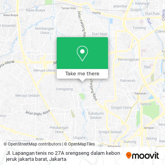 Jl. Lapangan tenis no 27A srengseng dalam kebon jeruk jakarta barat map