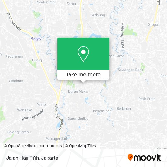 Jalan Haji Pi'ih map