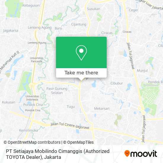 PT Setiajaya Mobilindo Cimanggis (Authorized TOYOTA Dealer) map