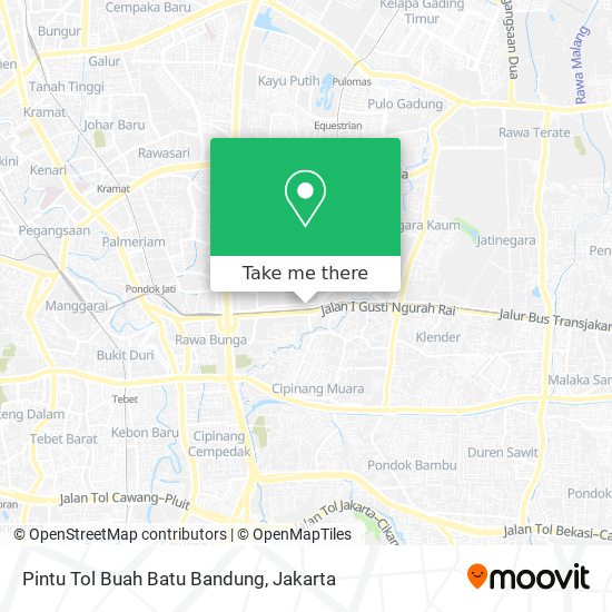 Pintu Tol Buah Batu Bandung map