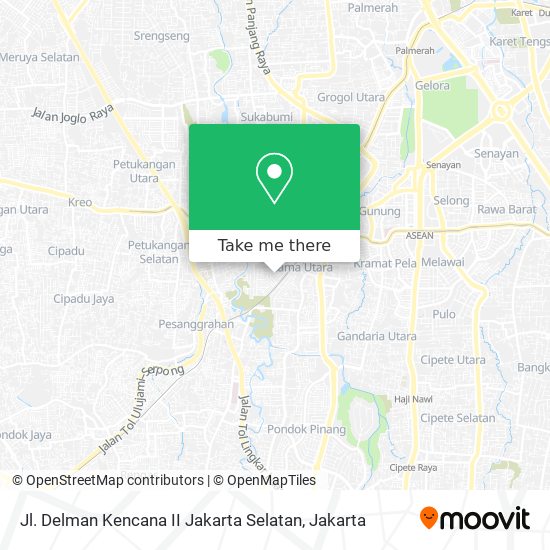 Jl. Delman Kencana II Jakarta Selatan map