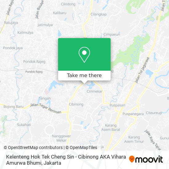 Kelenteng Hok Tek Cheng Sin - Cibinong  AKA Vihara Amurwa Bhumi map