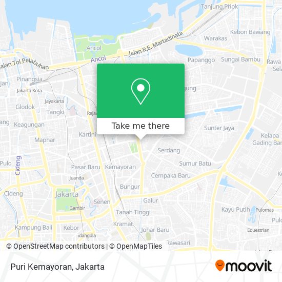 Puri Kemayoran map