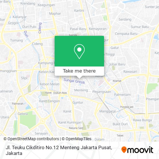 Jl. Teuku Cikditiro No.12 Menteng Jakarta Pusat map