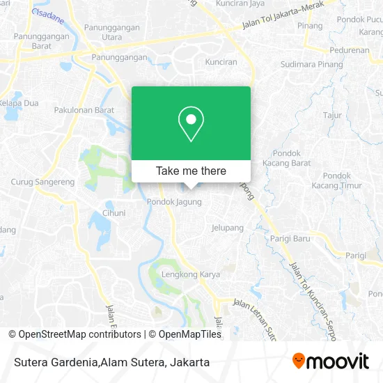 Sutera Gardenia,Alam Sutera map