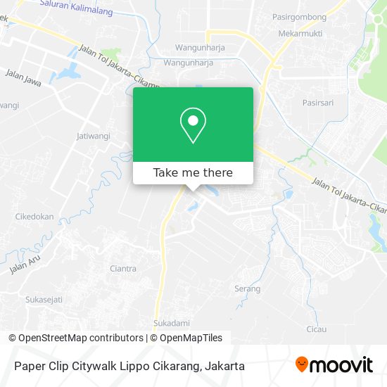 Paper Clip Citywalk Lippo Cikarang map