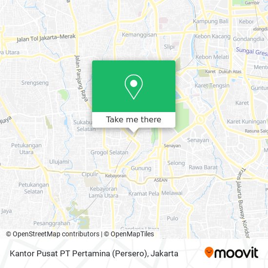 Kantor Pusat PT Pertamina (Persero) map