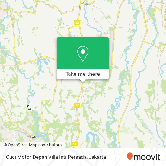 Cuci Motor Depan Villa Inti Persada map