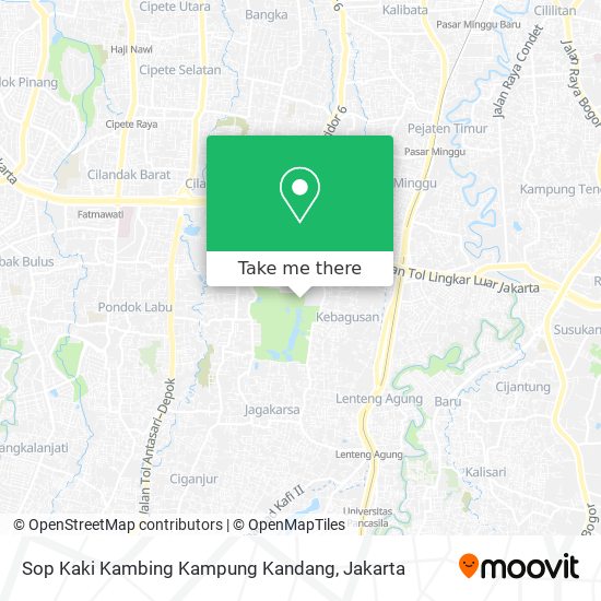 Sop Kaki Kambing Kampung Kandang map