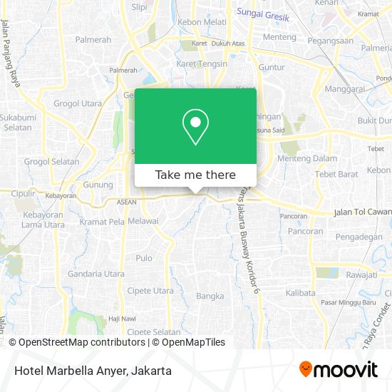 Hotel Marbella Anyer map