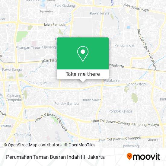 Perumahan Taman Buaran Indah III map