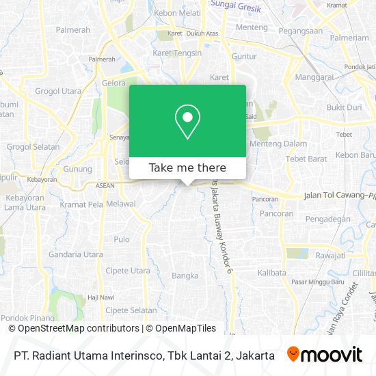 PT. Radiant Utama Interinsco, Tbk Lantai 2 map