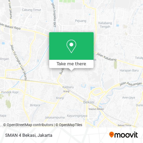 SMAN 4 Bekasi map