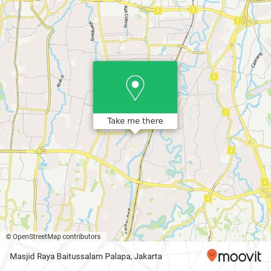 Masjid Raya Baitussalam Palapa map