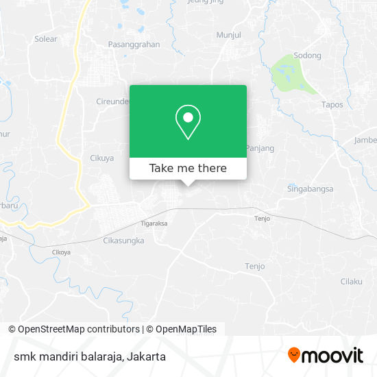 smk mandiri balaraja map