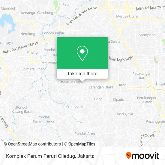Komplek Perum Peruri Ciledug map