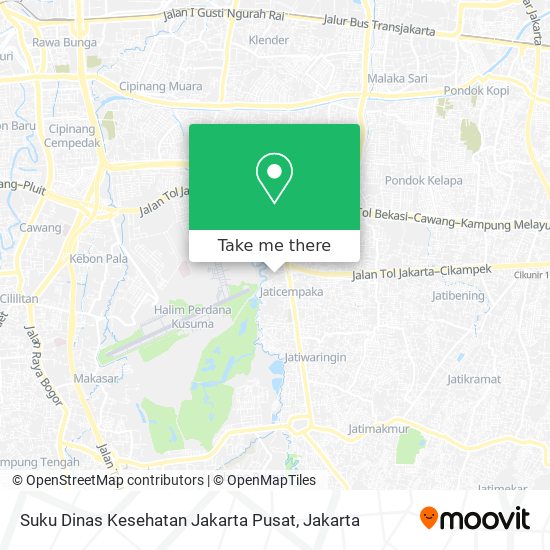 Suku Dinas Kesehatan Jakarta Pusat map