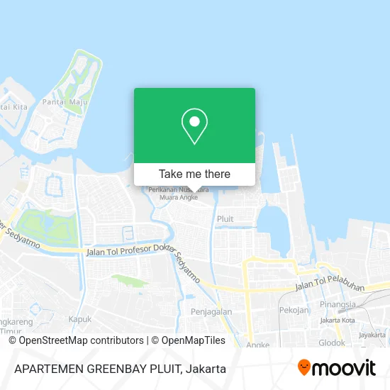 APARTEMEN GREENBAY PLUIT map