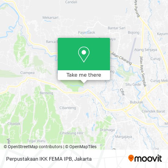 Perpustakaan IKK FEMA IPB map