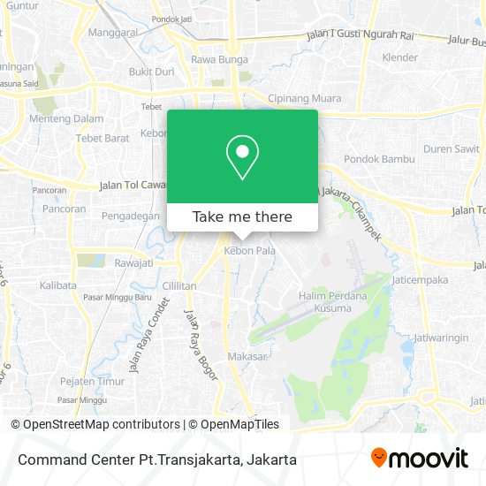 Command Center Pt.Transjakarta map