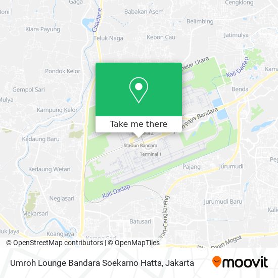 Umroh Lounge Bandara Soekarno Hatta map