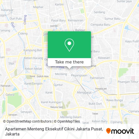 Apartemen Menteng Eksekutif Cikini Jakarta Pusat map