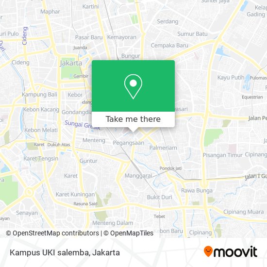 Kampus UKI salemba map