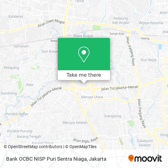 Bank OCBC NISP Puri Sentra Niaga map