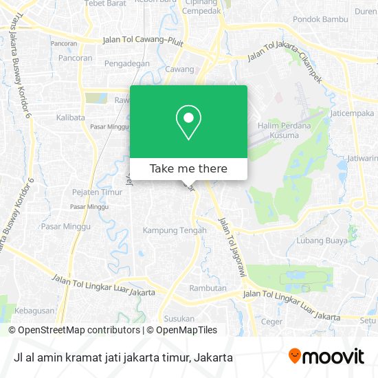 Jl al amin kramat jati jakarta timur map