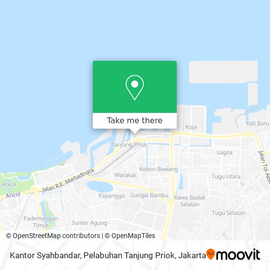 Kantor Syahbandar, Pelabuhan Tanjung Priok map