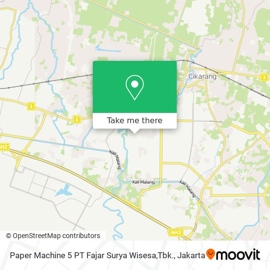 Paper Machine 5 PT Fajar Surya Wisesa,Tbk. map
