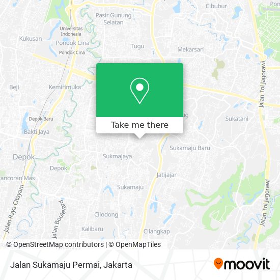 Jalan Sukamaju Permai map