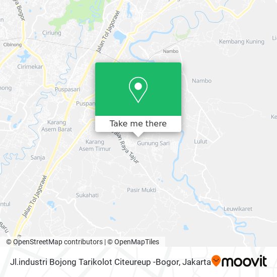 Jl.industri Bojong Tarikolot Citeureup -Bogor map