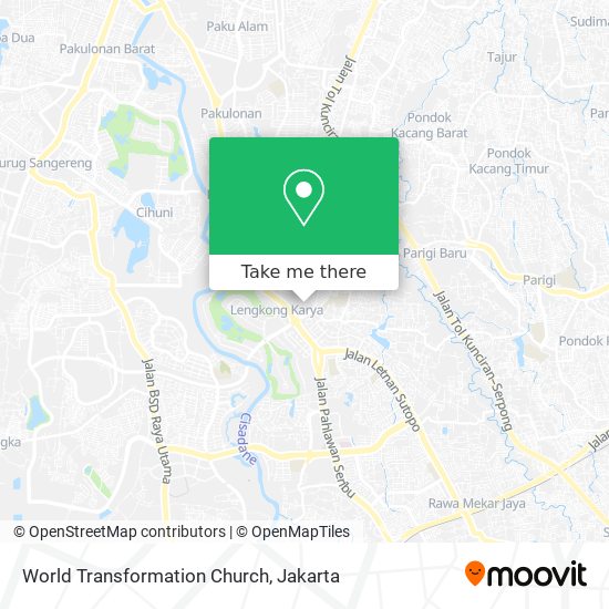 World Transformation Church map