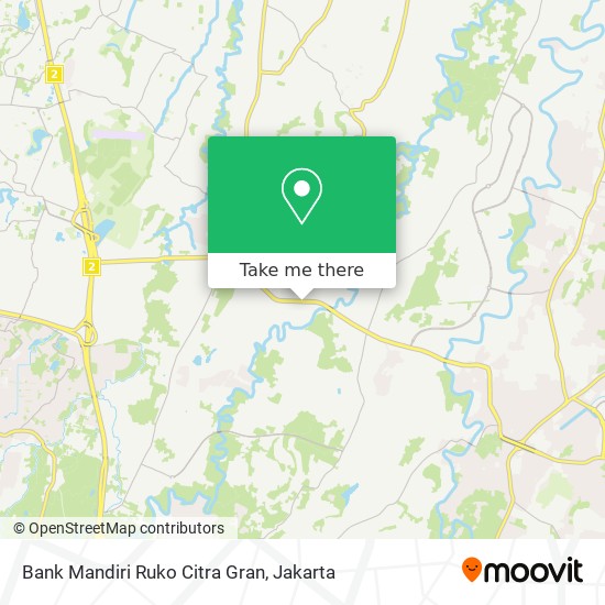 Bank Mandiri Ruko Citra Gran map