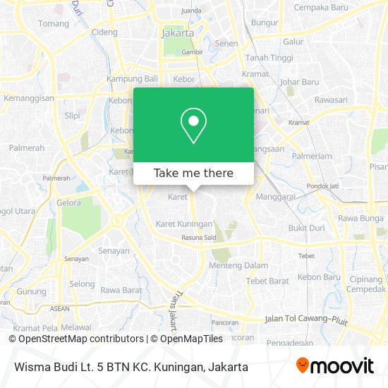 Wisma Budi Lt. 5 BTN KC. Kuningan map