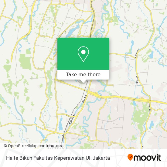 Halte Bikun Fakultas Keperawatan UI map