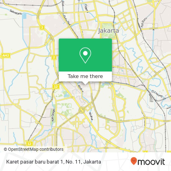 Karet pasar baru barat 1, No. 11 map