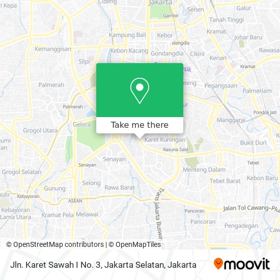 Jln. Karet Sawah I No. 3, Jakarta Selatan map