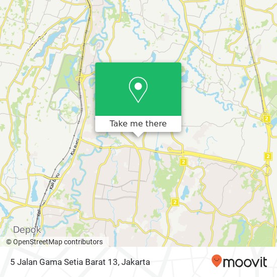 5 Jalan Gama Setia Barat 13 map