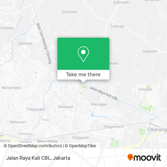 Jalan Raya Kali CBL map