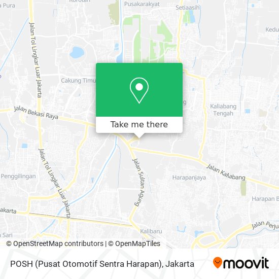 POSH (Pusat Otomotif Sentra Harapan) map