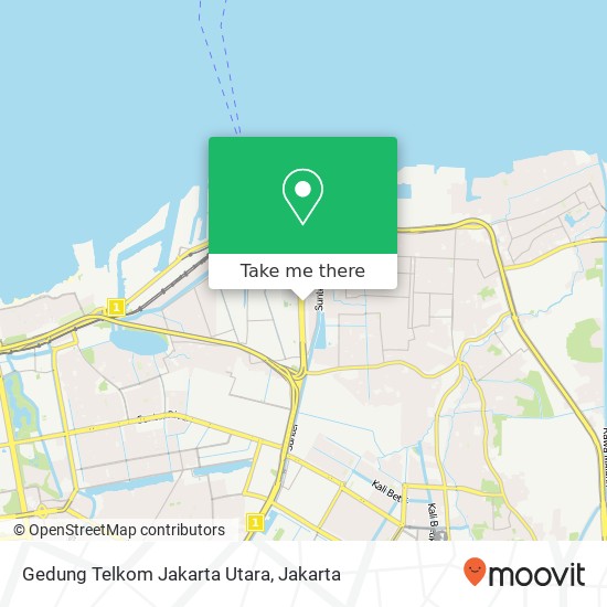 Gedung Telkom Jakarta Utara map