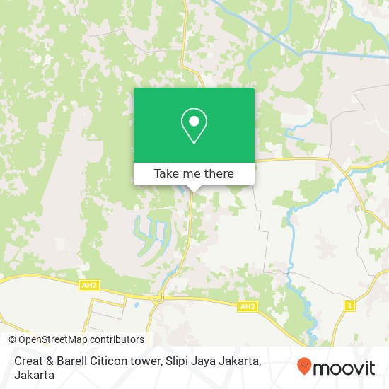 Creat & Barell Citicon tower, Slipi Jaya Jakarta map