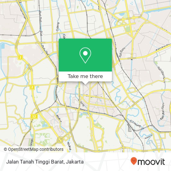 Jalan Tanah Tinggi Barat map