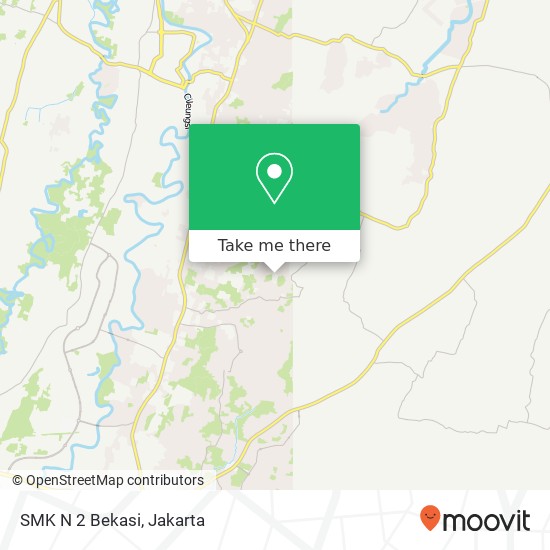 SMK N 2 Bekasi map
