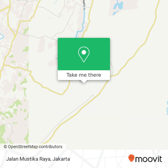 Jalan Mustika Raya map