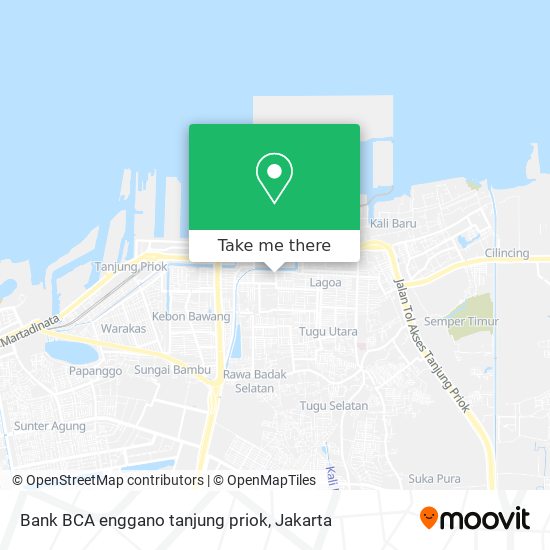 Bank BCA enggano tanjung priok map