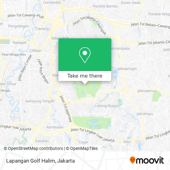 Lapangan Golf Halim map