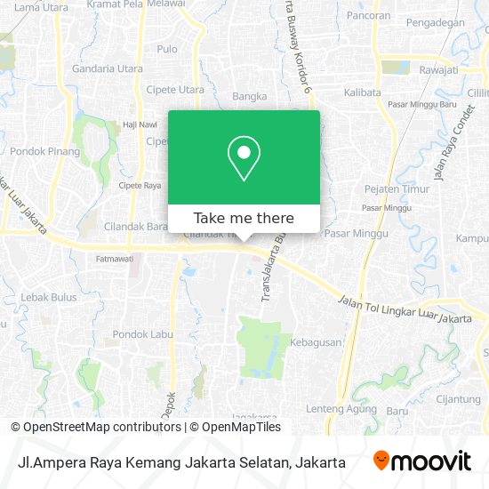 Jl.Ampera Raya Kemang Jakarta Selatan map